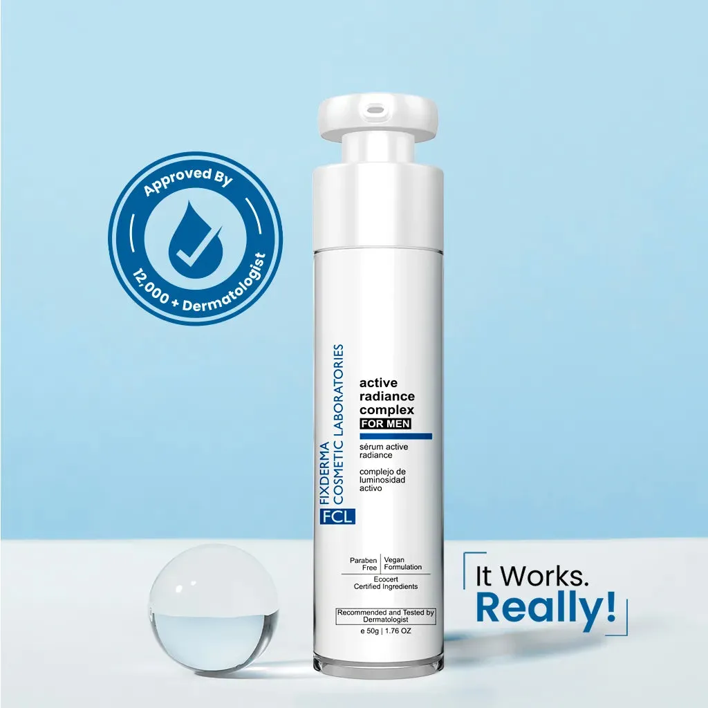 0.5% Hyaluronic Acid   2% Kojic Acid FCL Active Radiance Complex Face Serum for Men