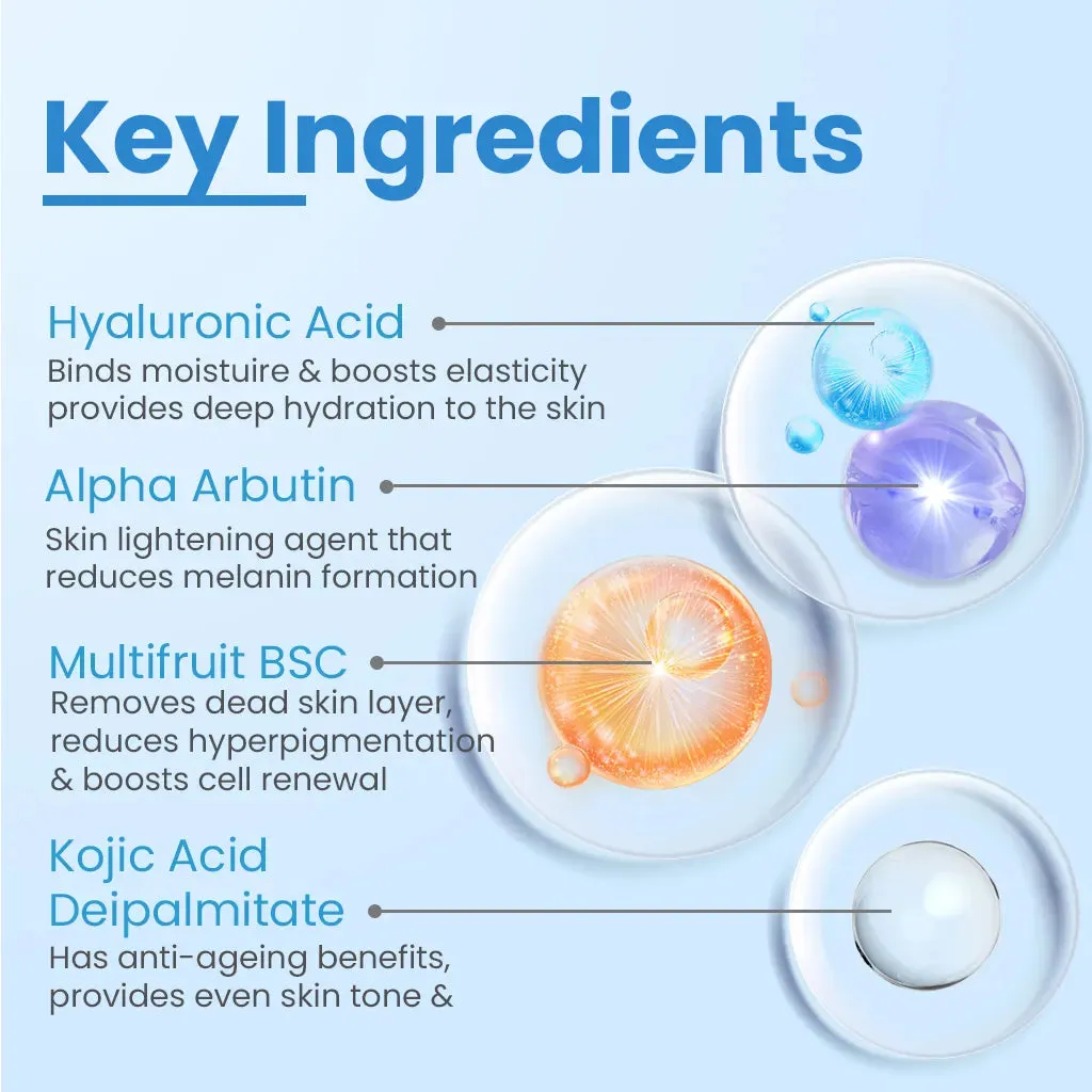 0.5% Hyaluronic Acid   2% Kojic Acid FCL Active Radiance Complex Face Serum for Men
