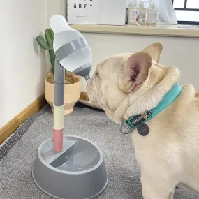 Automatic Pet Water Dispenser Stand Feeder Bowl Adjusting Height Water Bottle