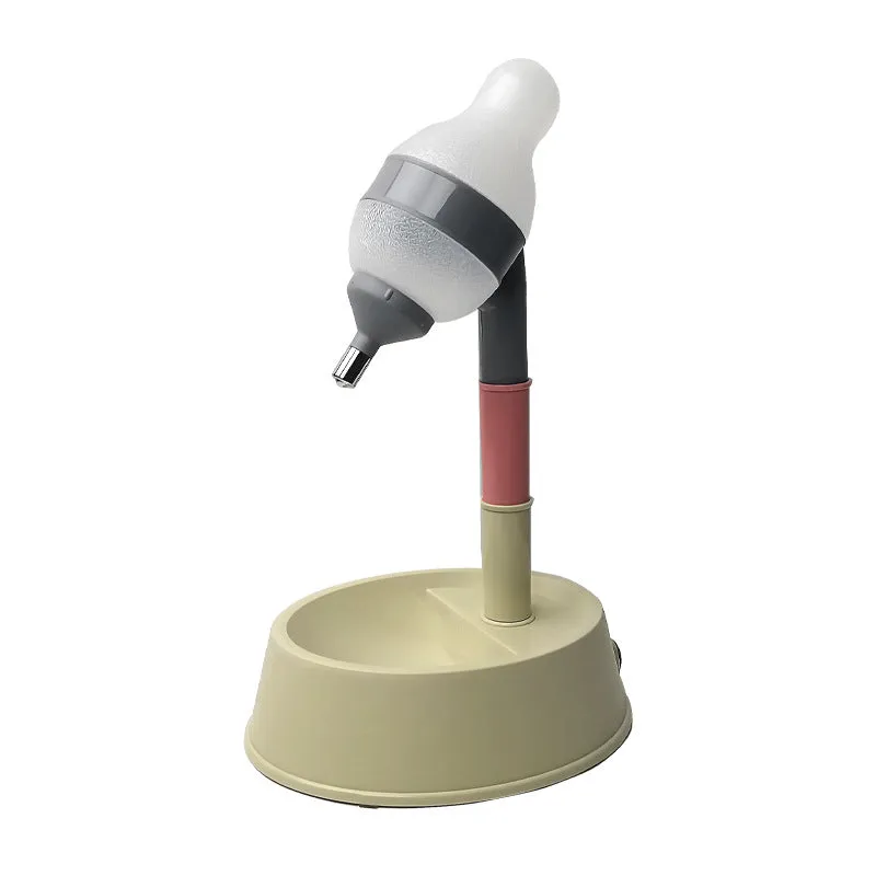 Automatic Pet Water Dispenser Stand Feeder Bowl Adjusting Height Water Bottle