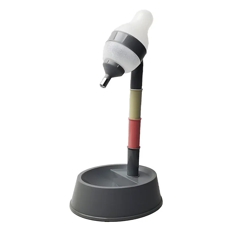 Automatic Pet Water Dispenser Stand Feeder Bowl Adjusting Height Water Bottle