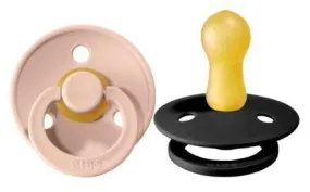 BIBS Pacifier 2 PK Blush/Black