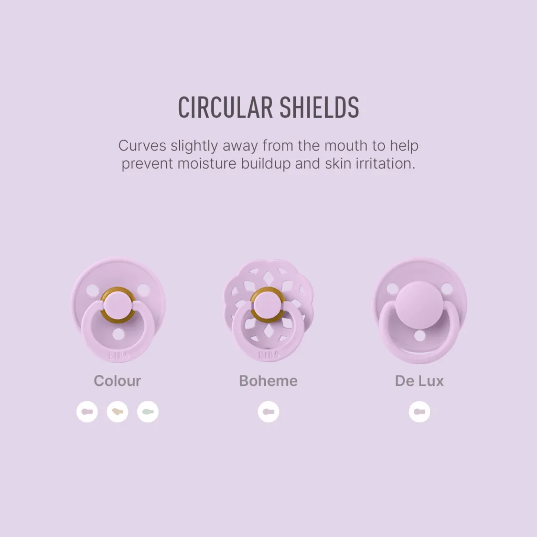 BIBS Pacifier Duo - NIGHT Glow Blush