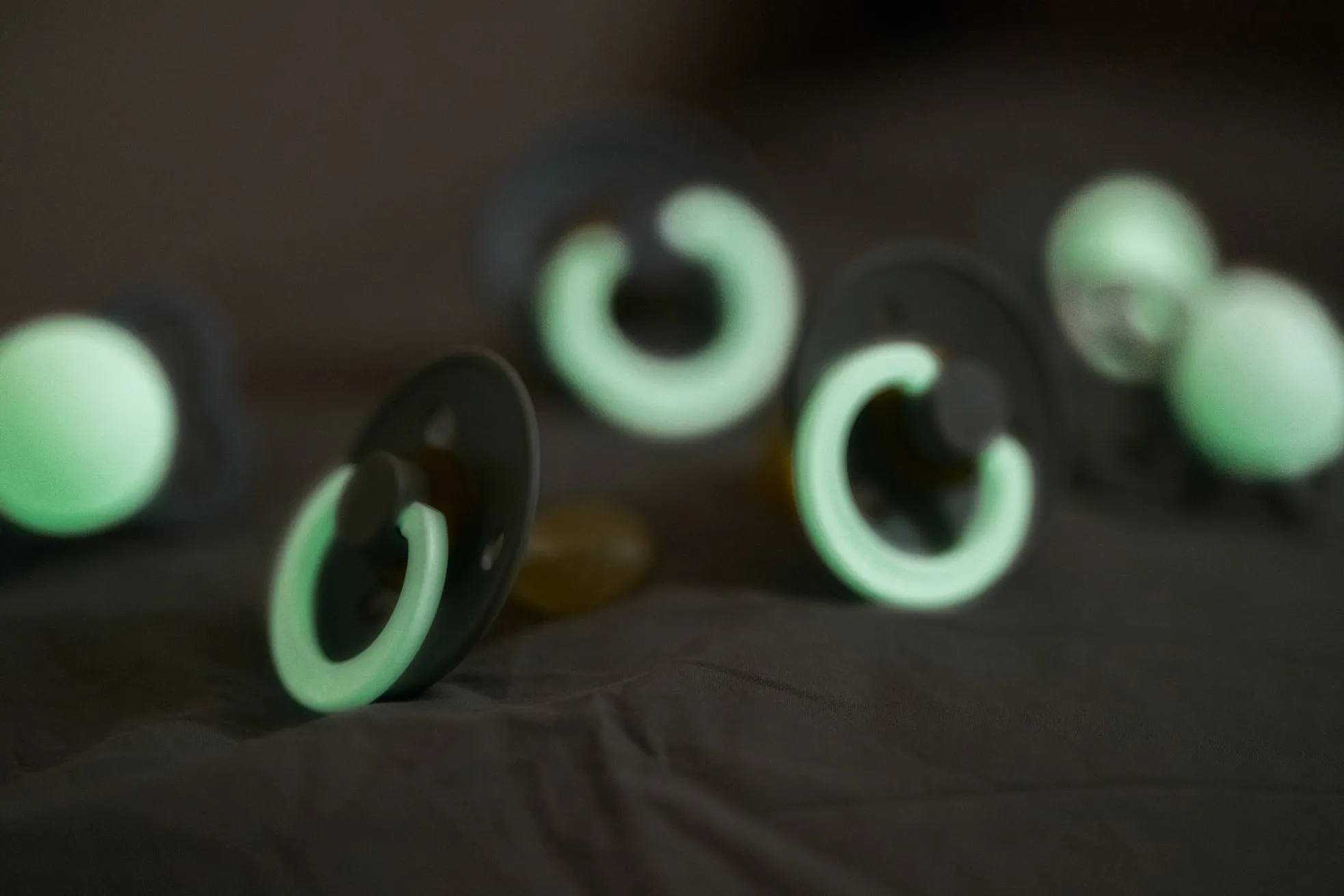 BIBS Pacifier Duo - NIGHT Glow Blush