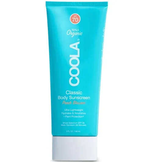 Classic Body Organic Sunscreen Lotion SPF 70 Peach Blossom