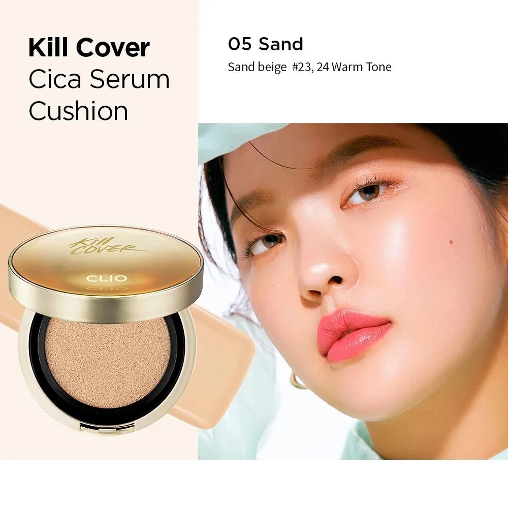CLIO Kill Cover Cica Serum Cushion   Refill (4 Colors Available)