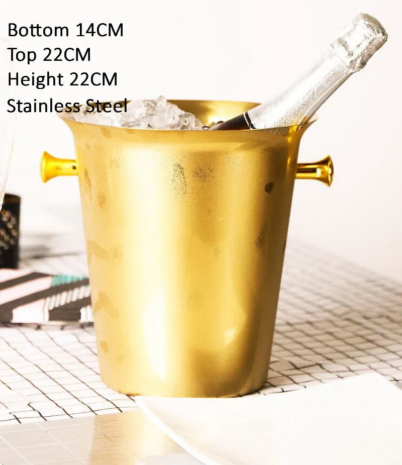 Commercial use of stainless steel ice bucket