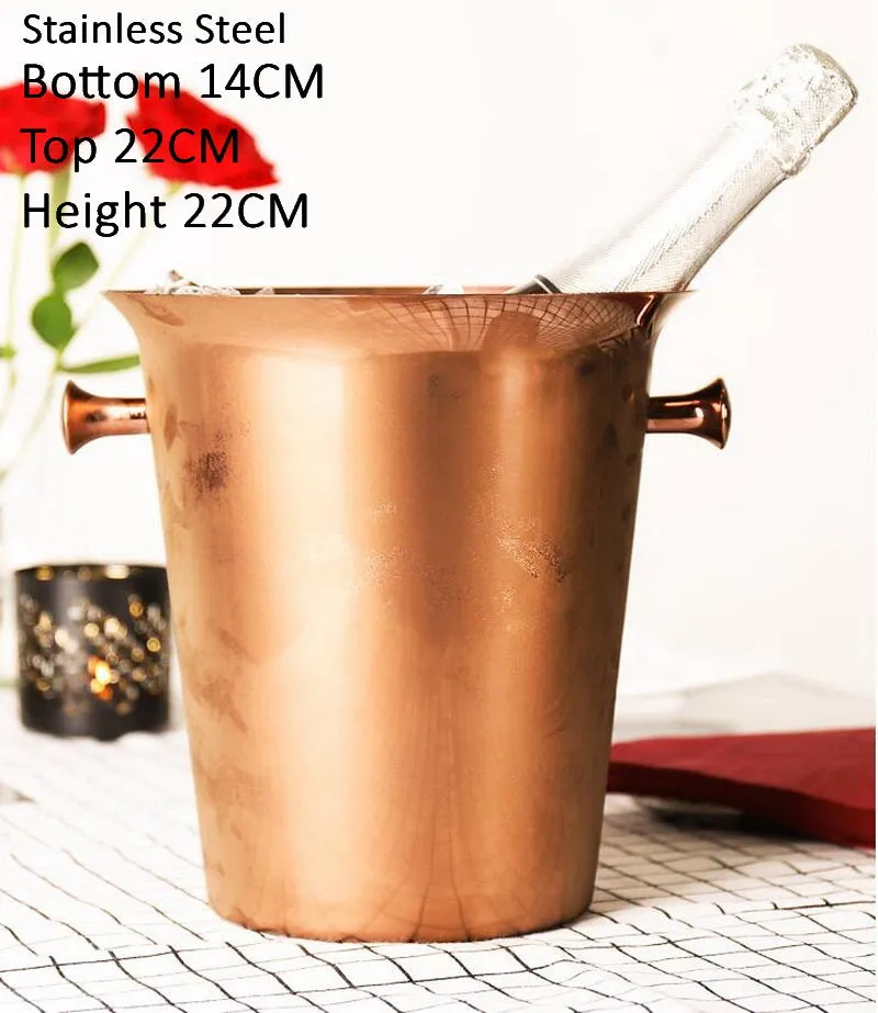 Commercial use of stainless steel ice bucket