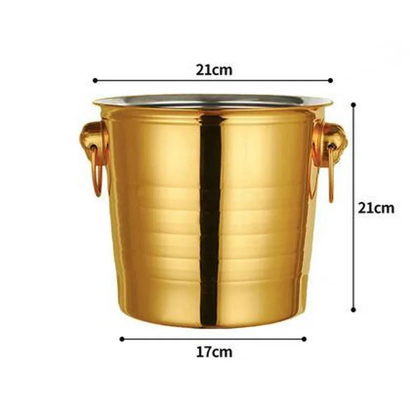 Commercial use of stainless steel ice bucket