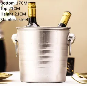 Commercial use of stainless steel ice bucket