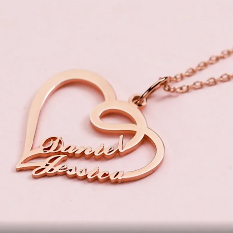 Double Heart Necklace