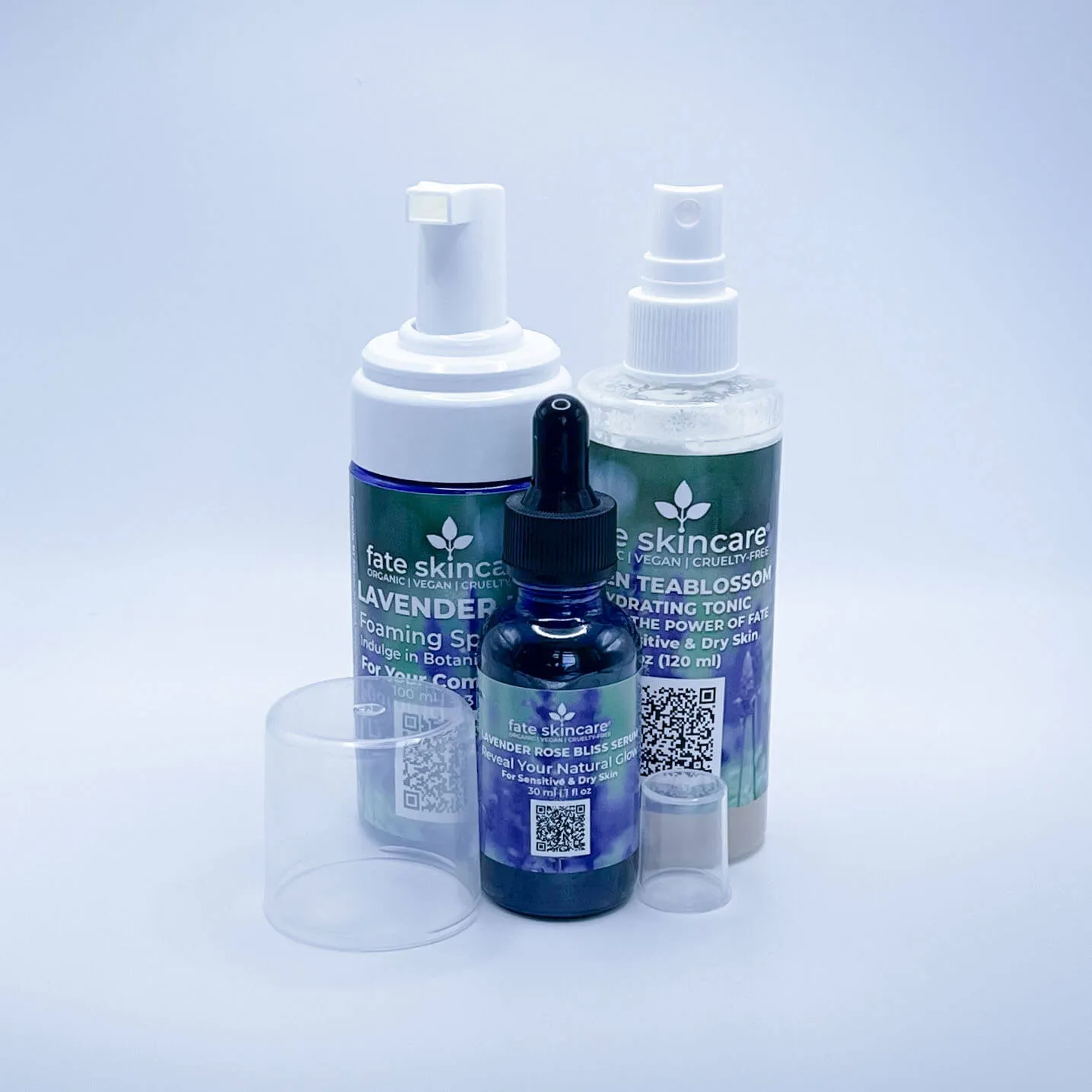 Fate Skincare's 3-Piece Bundle for Sensitive Skin - 60 Day Supply