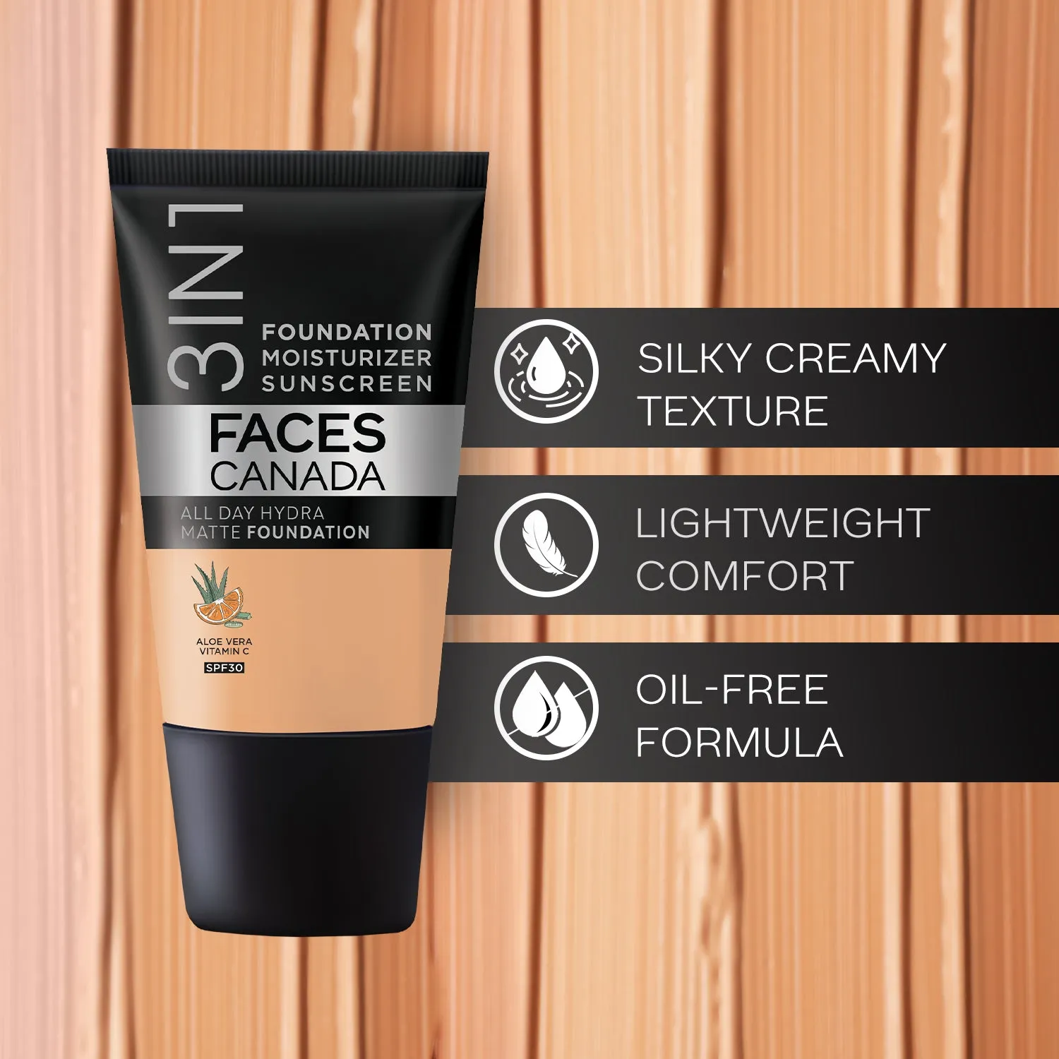 FC All Day Hydra Matte Foundation Caramel Natural 023 18ml