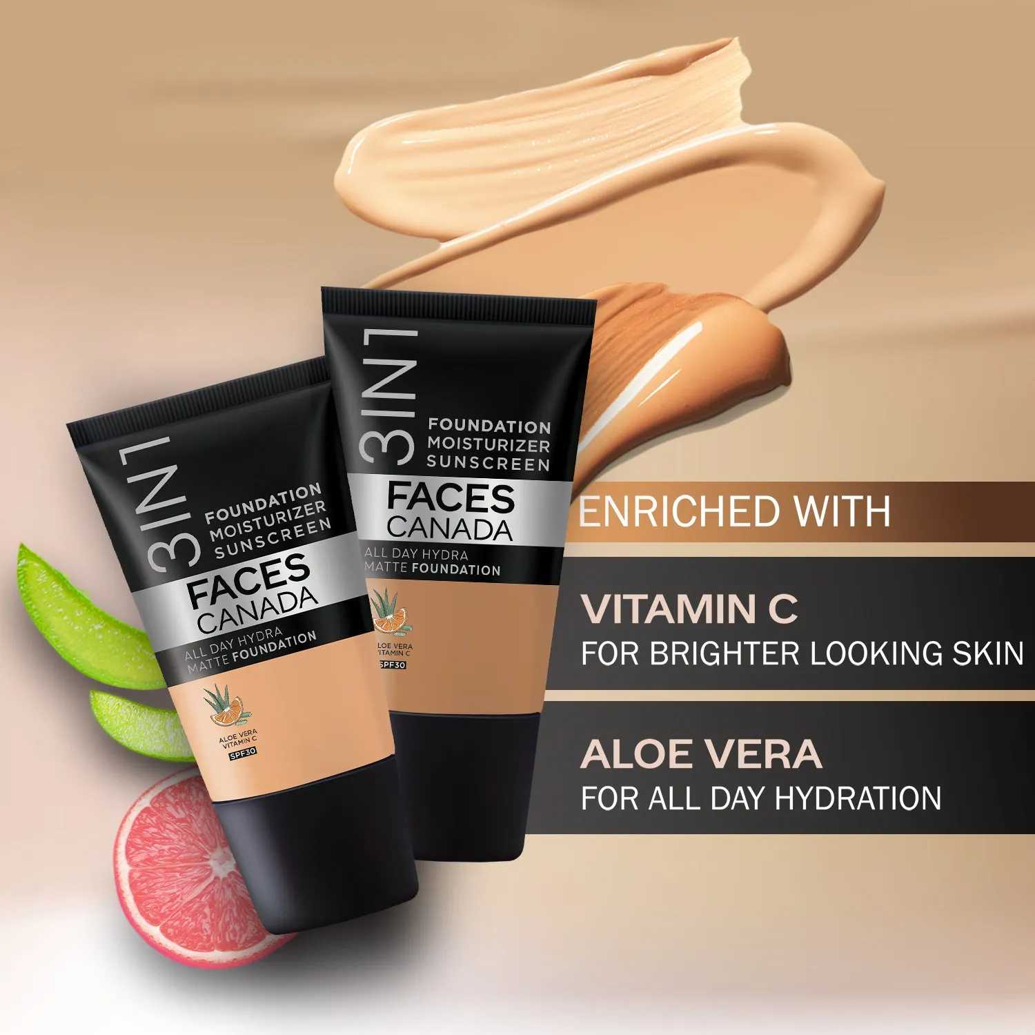 FC All Day Hydra Matte Foundation Caramel Natural 023 18ml