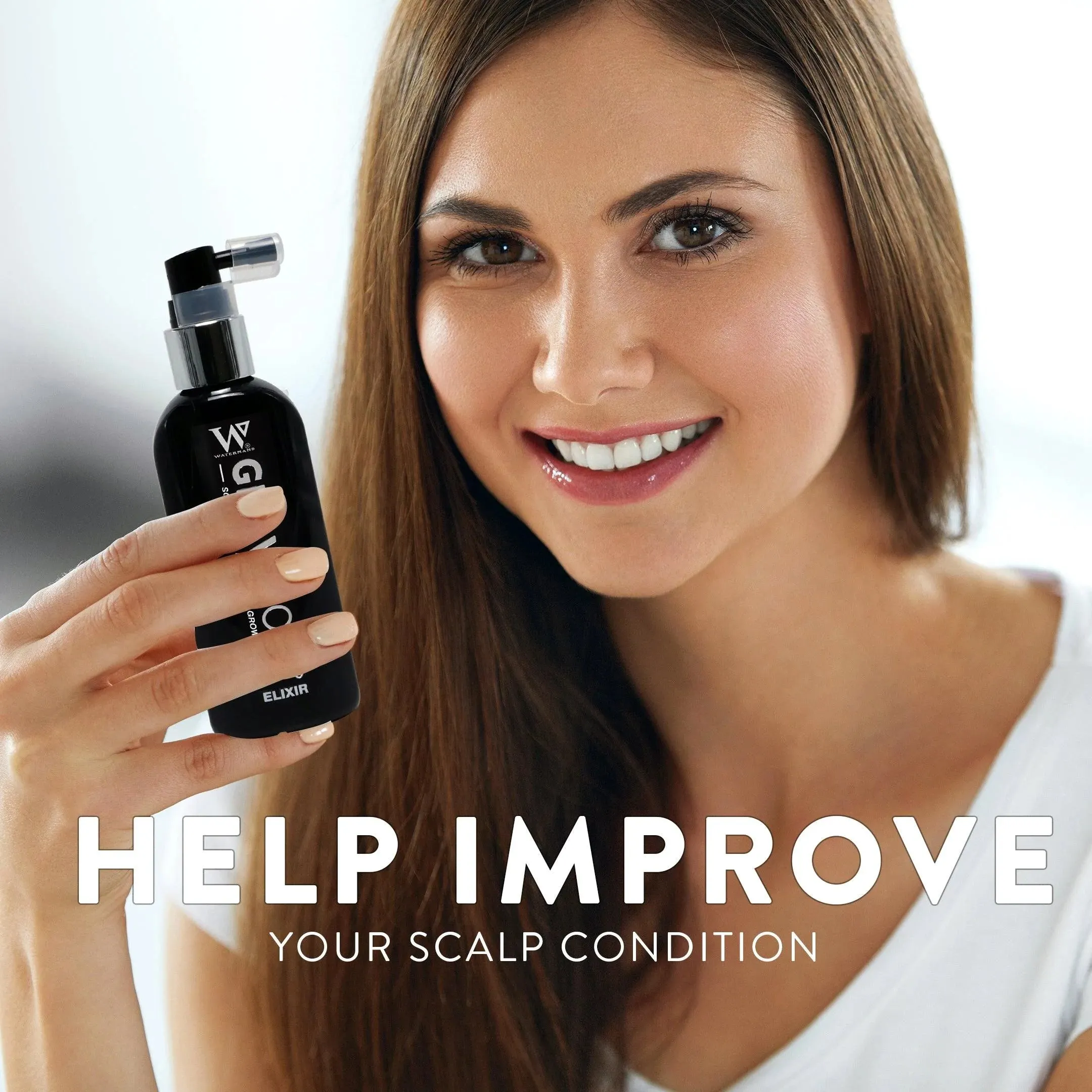 Grow More® Elixir - Luxury Hair Growth Serum - Leave on Scalp Density treatment