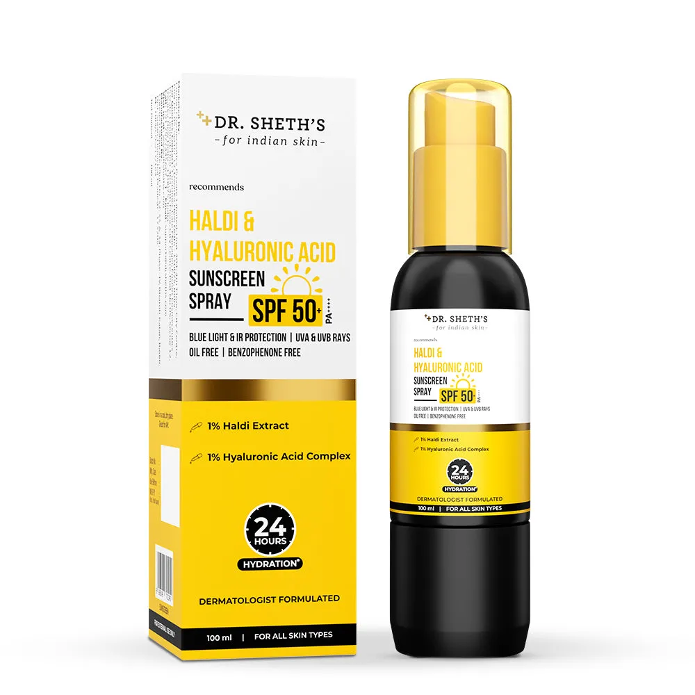 Haldi & Hyaluronic Acid Sunscreen Spray - 100ml
