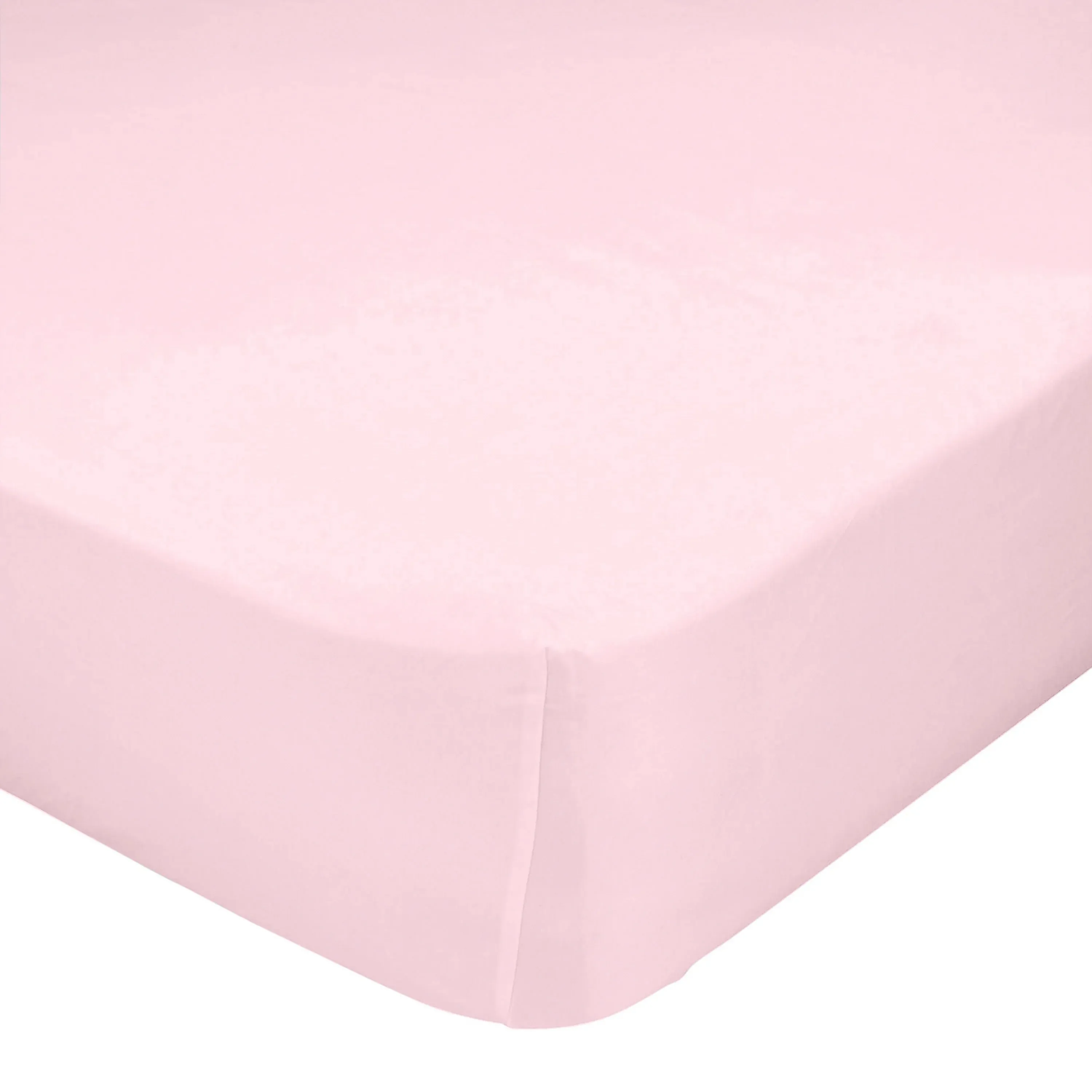 Happy Friday Basic Fitted Sheet Cot Bed Pink 70/140cm