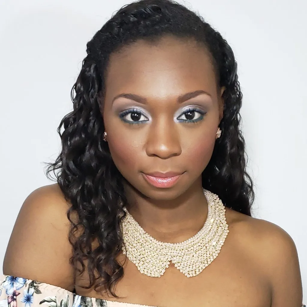 Hello Dolly Blush Faceted Beaded Bib Necklace