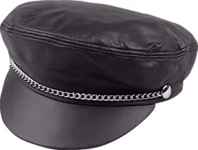 Henschel Leather Brando Cap with Chain Band