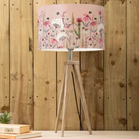 Hermione Eva & Aratus Complete Table Lamp Grey/Blush