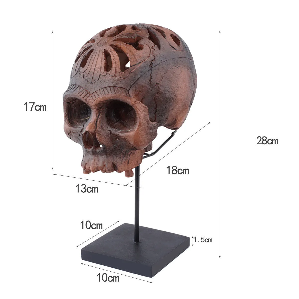 Hot Sell Resin Skull Human Model Ornament
