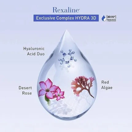 Hydra-Force Hydrating and rejuvenating facial serum with hyaluronic acid duo 30 ml , Rexaline