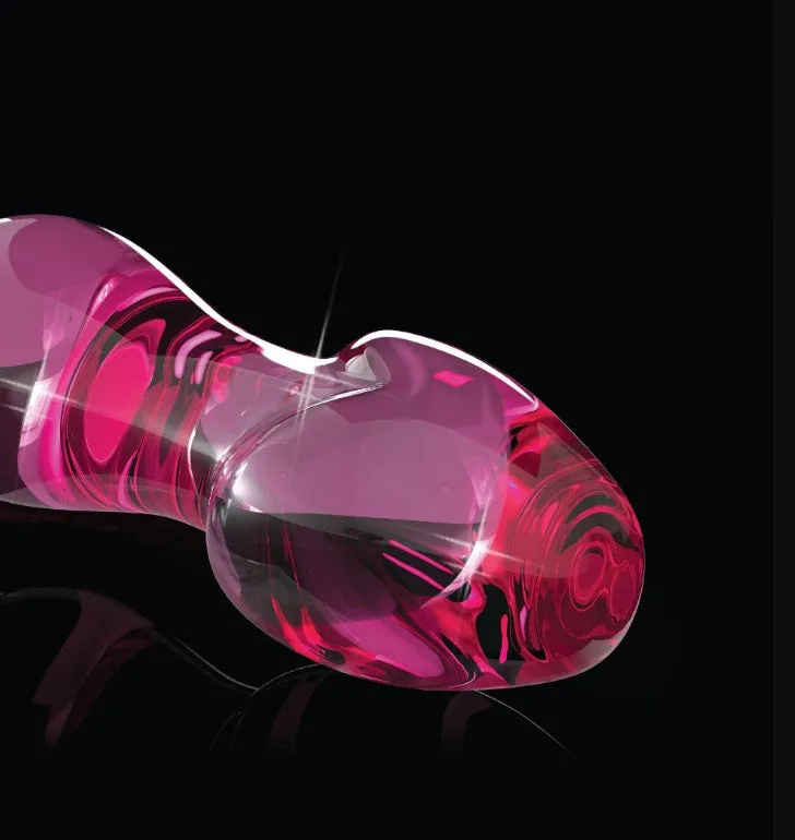 Icicles No 73 Beaded Glass Anal Plug (Pink)
