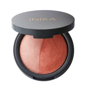 Inika Organic - Organic Mineral Baked Blush Duo - Burnt Peach (6.5g)
