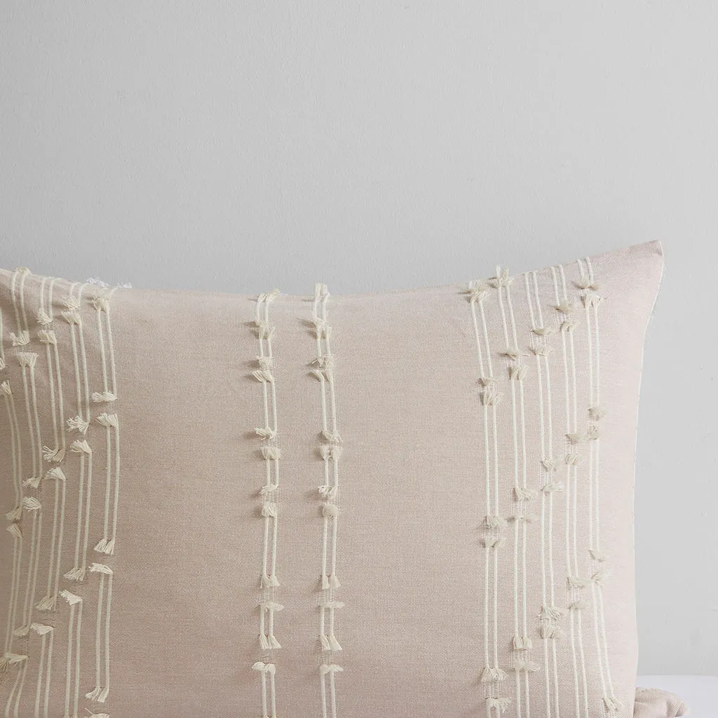 Kara 3 Piece Cotton Jacquard Duvet Cover Set