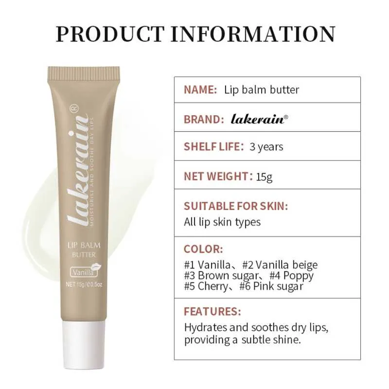 Lakerain - Natural Lip Gloss Moisturizing Vegan Lipstick