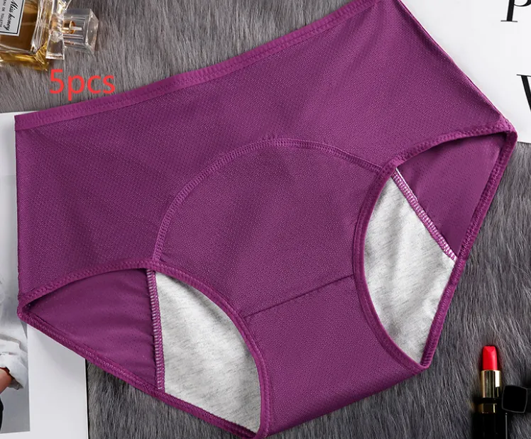 Menstrual Underwear Women Leak Proof Panties - 5PCS