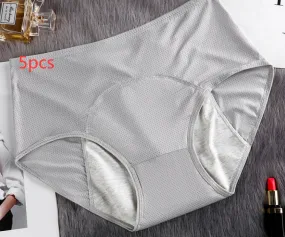 Menstrual Underwear Women Leak Proof Panties - 5PCS