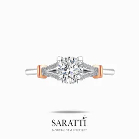 Noemie - 0.6-Carat Round Split Shank Diamond Engagement Ring