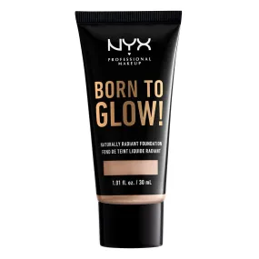 NYX - Born to Glow Naturally Radiant Foundation Porcelain - 1.01 fl oz (30 ml)