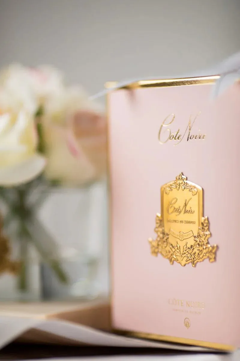 PERFUMED NATURAL TOUCH FIVE ROSES BLUSH CLEAR GLASS