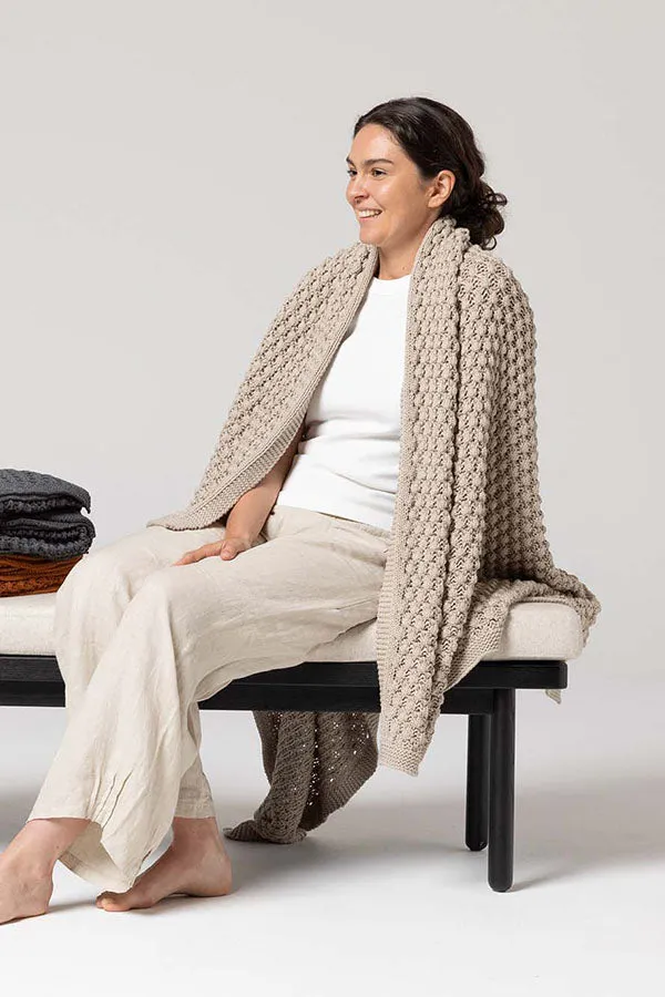 Popcorn Cotton Throw