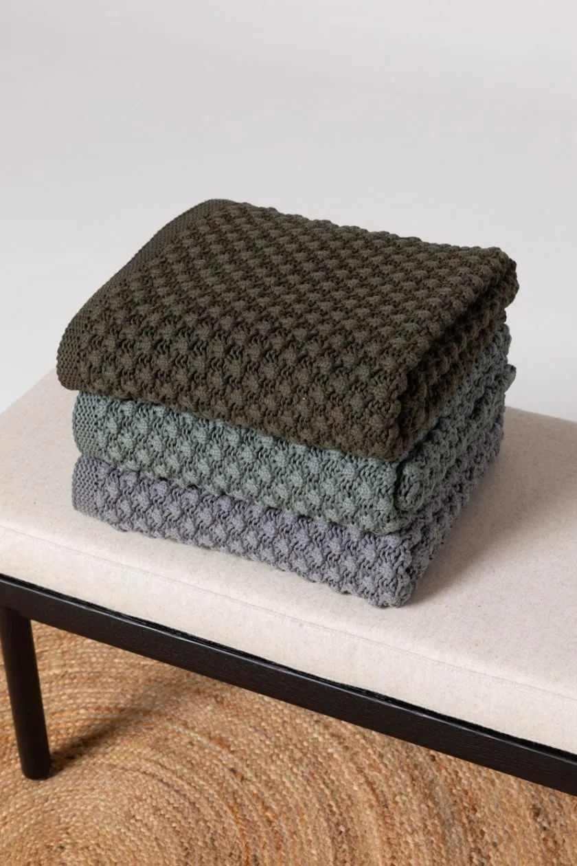 Popcorn Cotton Throw