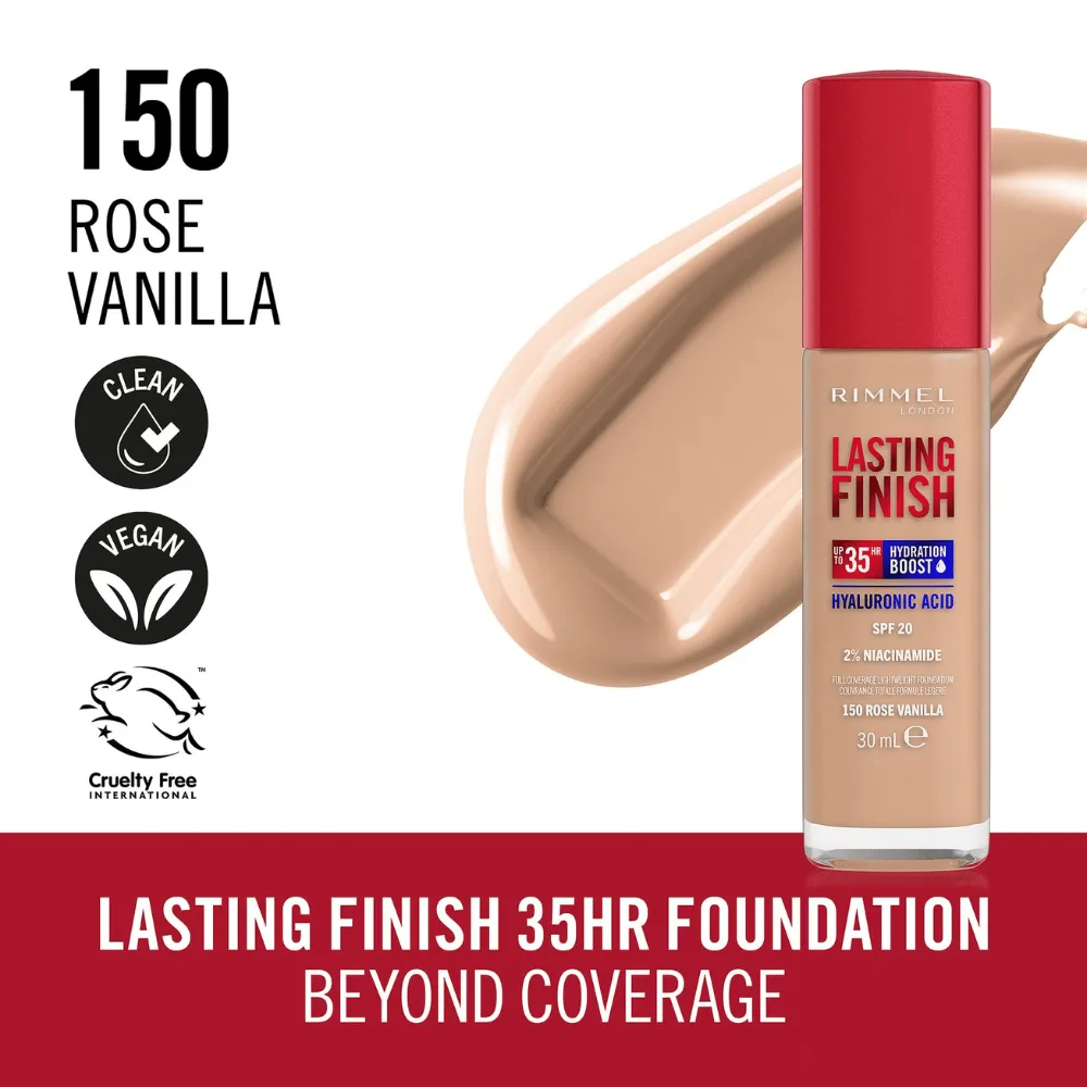 Rimmel London Lasting Finish 35 Hour Foundation - 150: Rose Vanilla