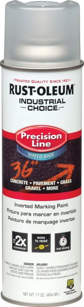 Rust-Oleum 1801838 Inverted Marking Spray Paint, Clear, 16 oz, Can :CAN: QUANTITY: 1
