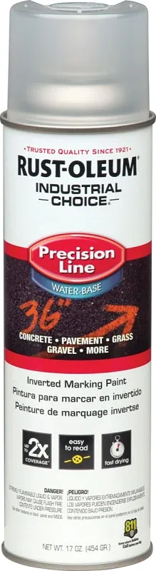 Rust-Oleum 1801838 Inverted Marking Spray Paint, Clear, 16 oz, Can :CAN: QUANTITY: 1