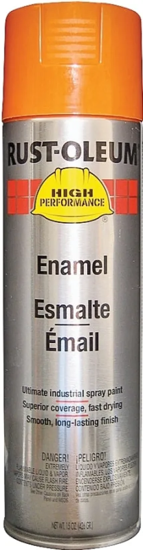 Rust-Oleum V2155838 Enamel Spray Paint, Gloss, Safety Orange, 15 oz, Can :CAN: QUANTITY: 1