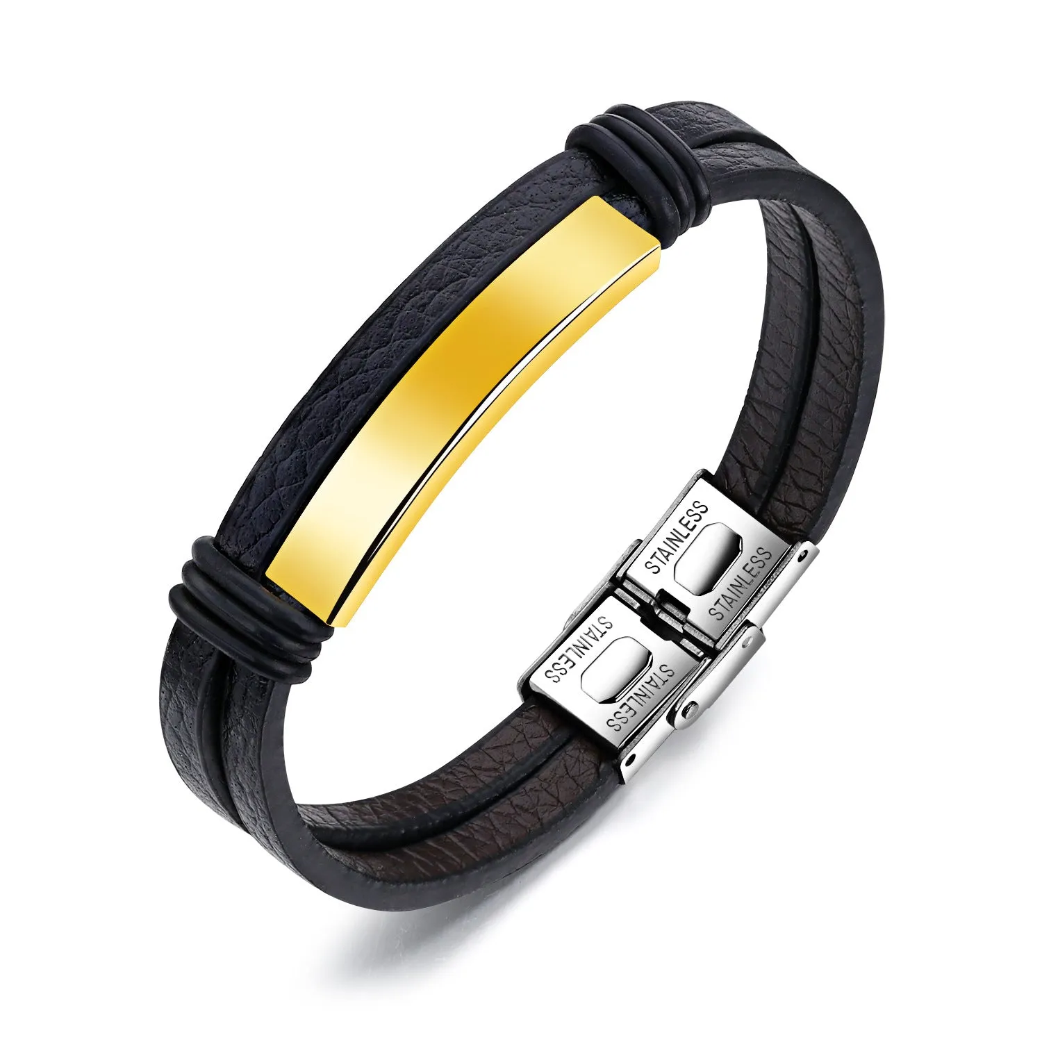Smooth leather bracelet