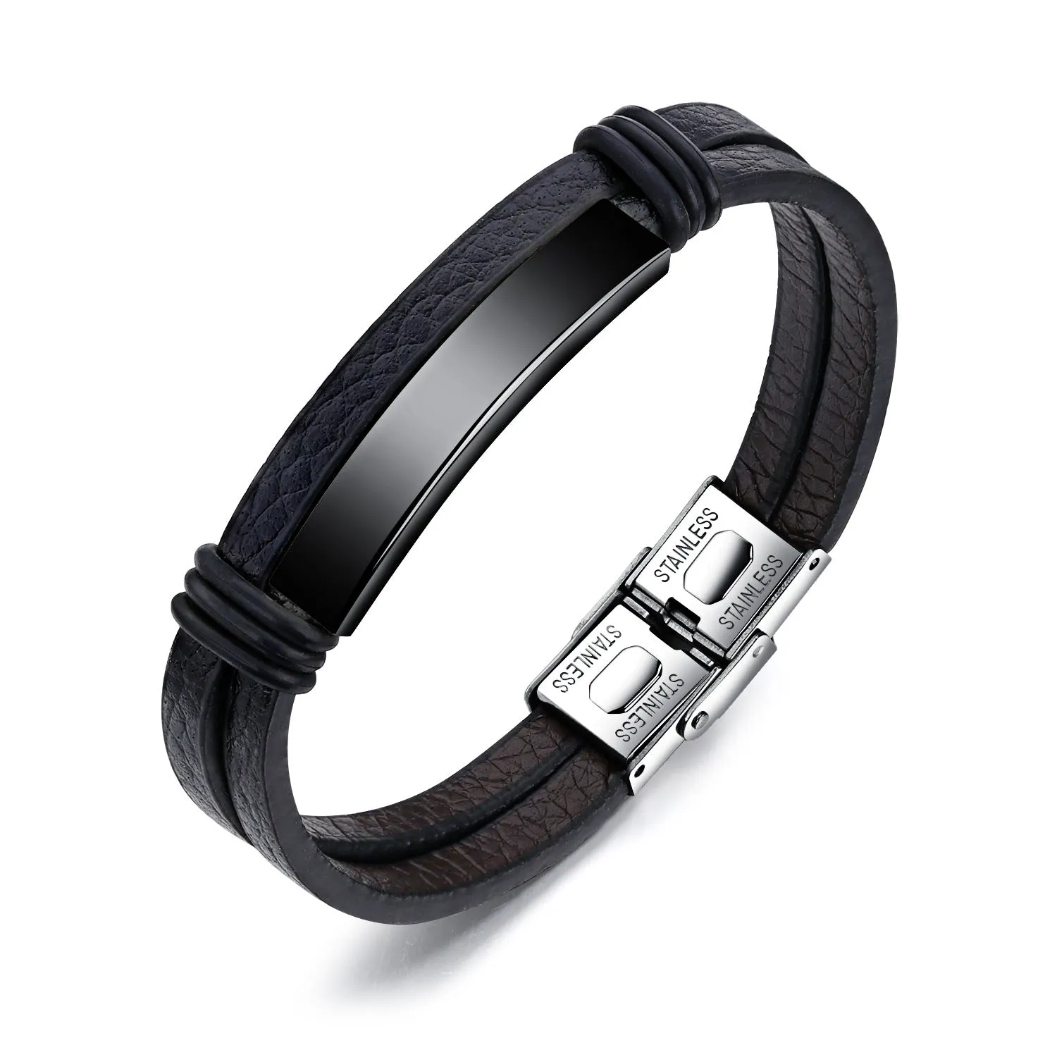 Smooth leather bracelet