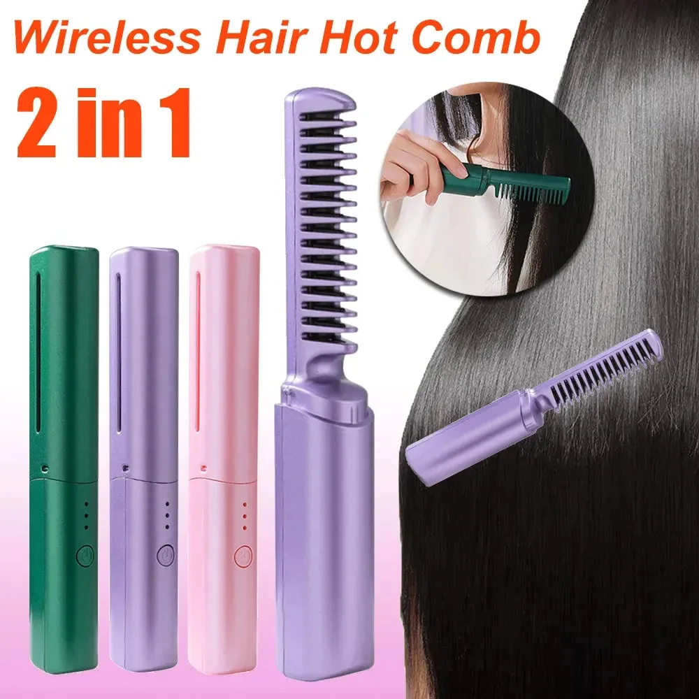 StyleMaster Curl-Straight Combo - Professional Wireless Hair Straightener