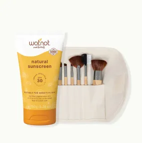 Summer Hack Bundle - Family Sunscreen   Makeup brush set