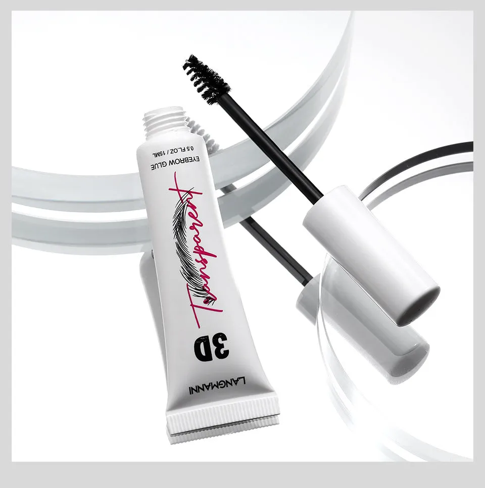 Waterproof Transparent Eyebrow Fixing Gel by Langmanni - 3D Finish